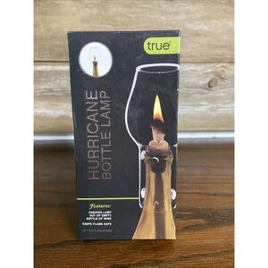 True Glass Hurricane Oil Lamp / Only Flame Protector Clear Glass